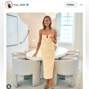 ✨ Antonio Melani x Mary Glenn McElveen “The Kate” Yellow Midi Dress✨